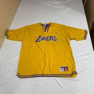 Champion Los Angeles Lakers yellow and purple jersey men XL. SKU509 #NBA